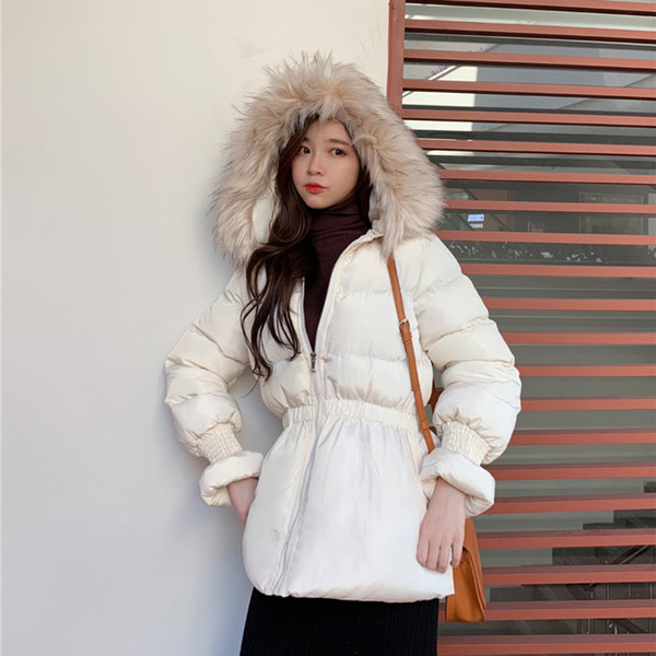 Geaca de dama cu puf pe gluga in trei culori