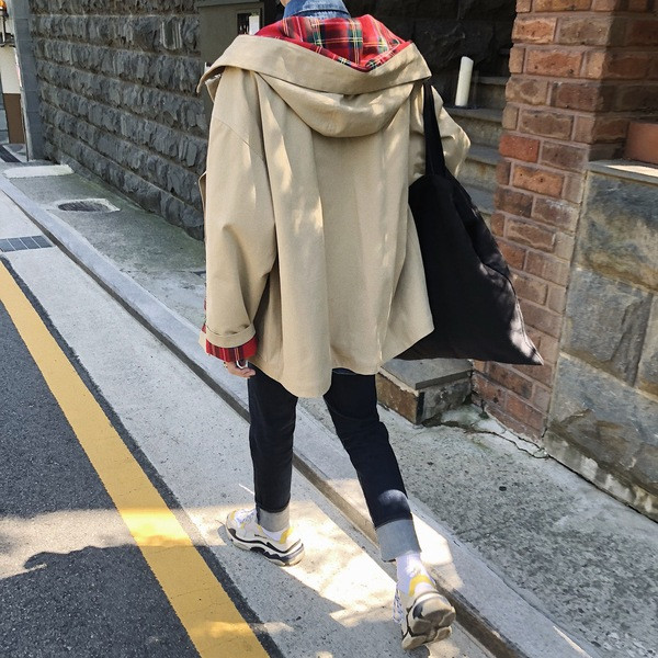 Napi férfi őszi kabát két színben