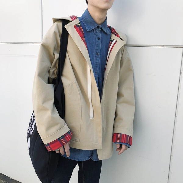 Napi férfi őszi kabát két színben