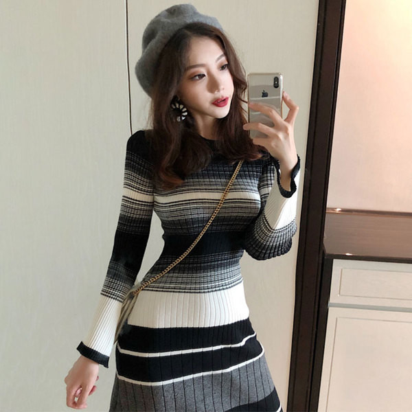 Téli alkalmi női ruha két színben