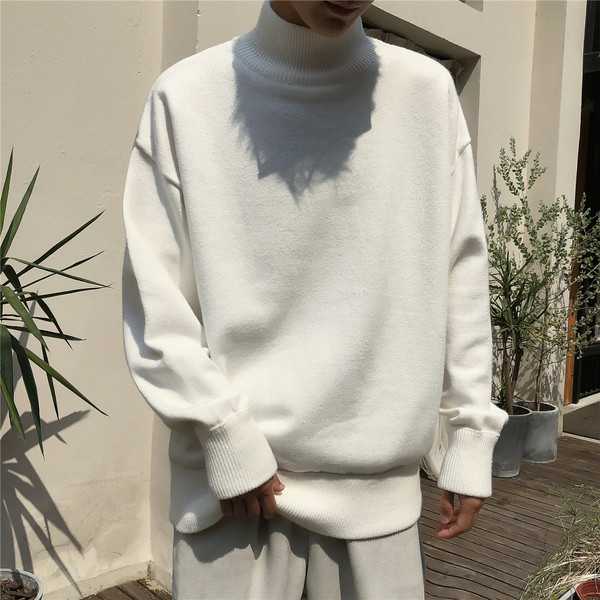 Sima férfi téli pulóver négy színben