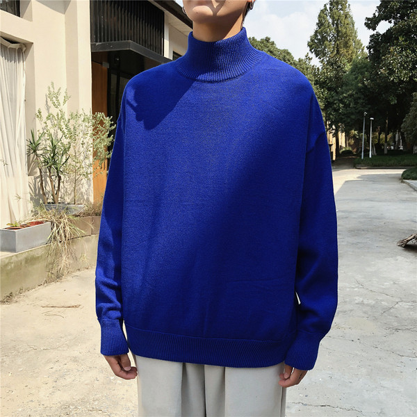 Sima férfi téli pulóver négy színben