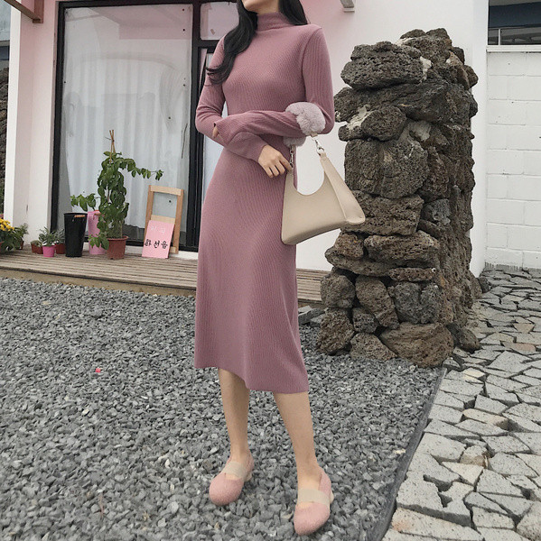 Női hosszú, modern ruha három színben