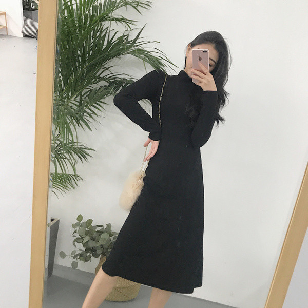 Női hosszú, modern ruha három színben