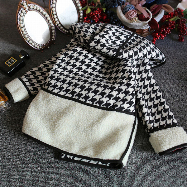 Jachetă modernă pentru copii pentru fete cu glugă și buzunare