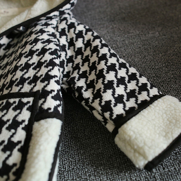 Jachetă modernă pentru copii pentru fete cu glugă și buzunare