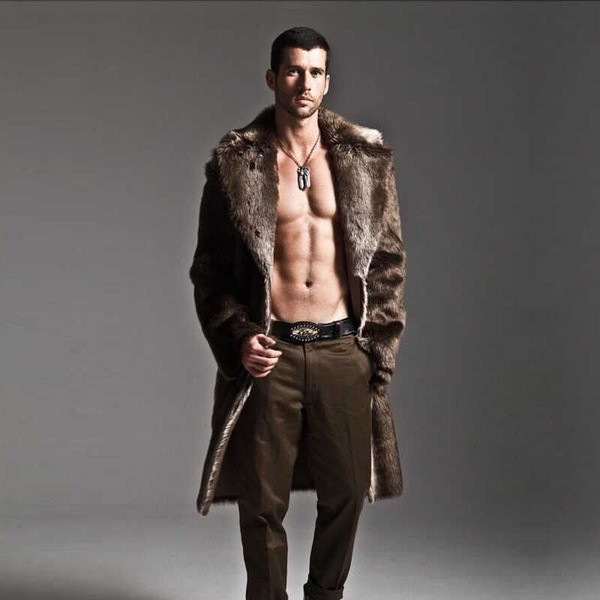 Palton barbatesc modern model lung in mai multe culori