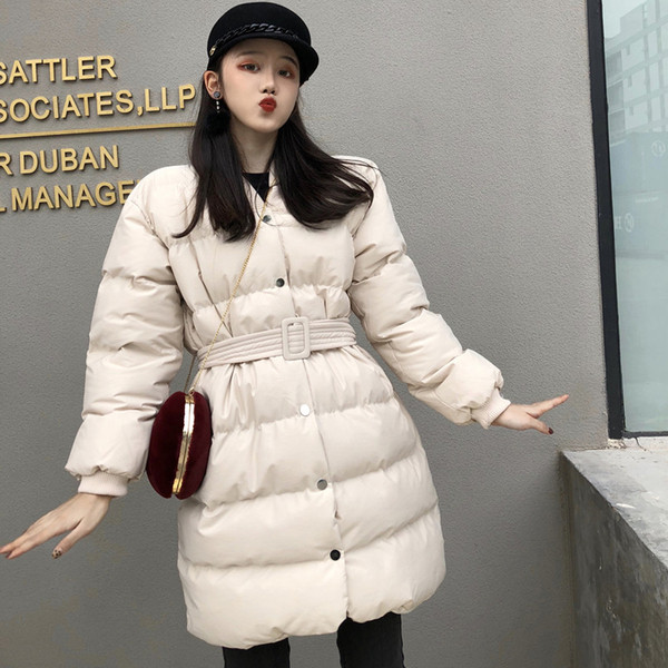 Női téli kabát övvel, két színben