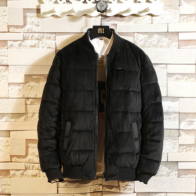 Napi férfi téli kabát O-alakú gallérral, három színben