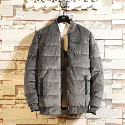 Napi férfi téli kabát O-alakú gallérral, három színben