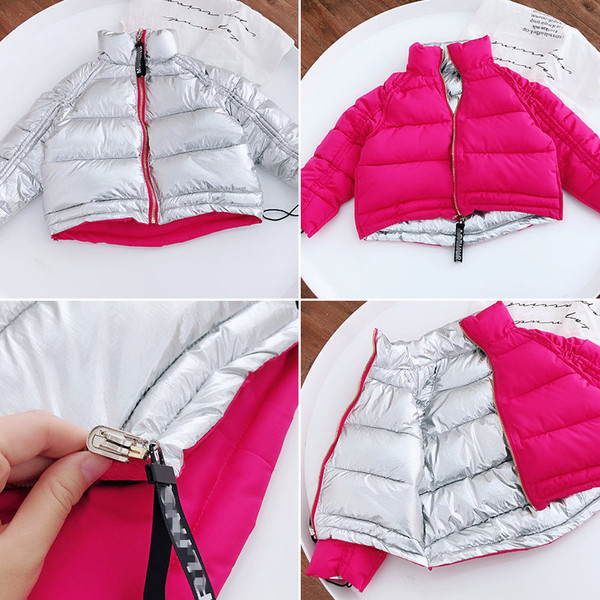 Napi kétoldalas gyerekkabát lányoknak