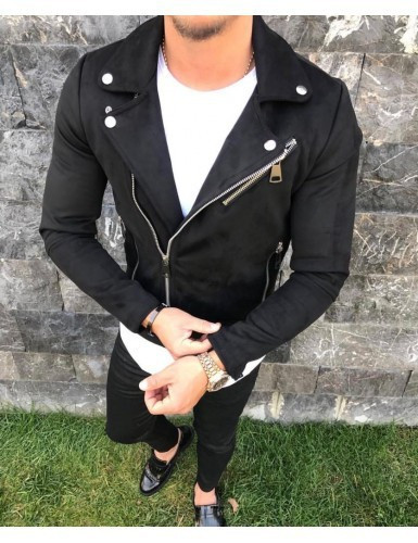 Модерно мъжко палто с ципове в няколко цвята 