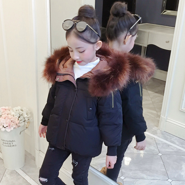 Stílusos gyerekkabát lányoknak, két színben pehelytal