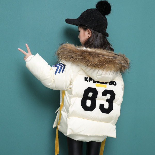 Παιδικό μοντέρνο σακάκι για κορίτσια σε διάφορα χρώματα με επιγραφή