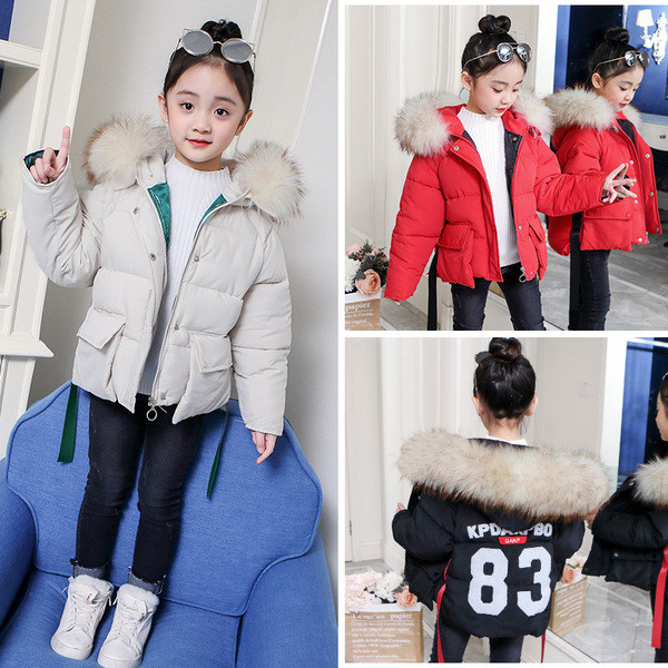 Gyerekkabát lányoknak pehelyes három színben