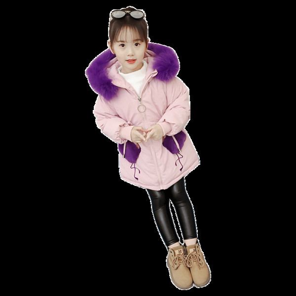 Modern gyerekkabát rátéttel, több színben