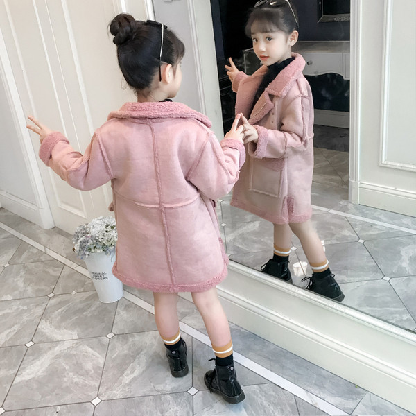 Stílusos gyerekkabát lányoknak két színben