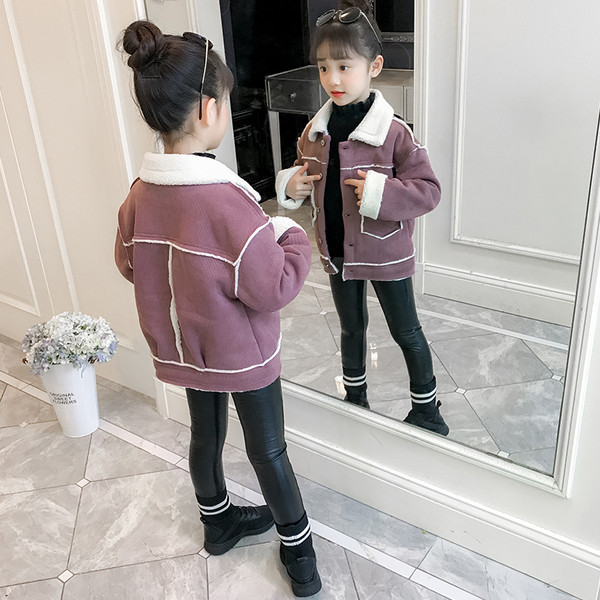 Gyerek modern rövidkabát lányoknak többféle színben