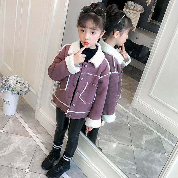 Gyerek modern rövidkabát lányoknak többféle színben