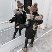 Gyerekkabát lányoknak több színben rátéttel