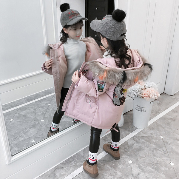 Gyerekkabát lányoknak több színben rátéttel