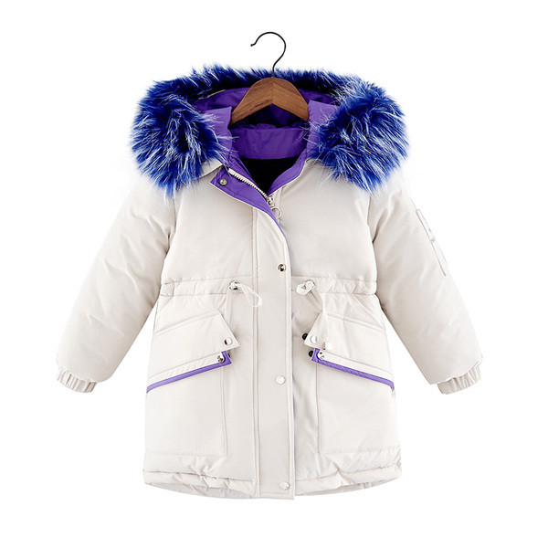 Geaca moderna pentru copii cu puf pentru fete