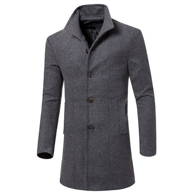 Palton bărbătesc stilat model Slim cu buzunare în mai multe culori