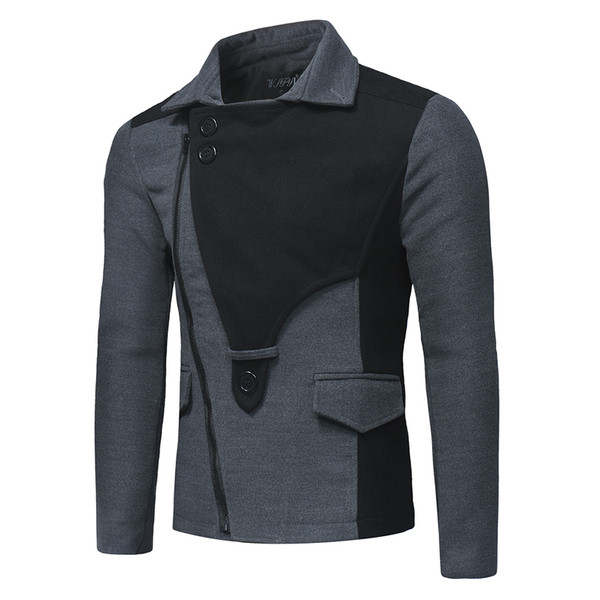 Modern férfi kabát három színben