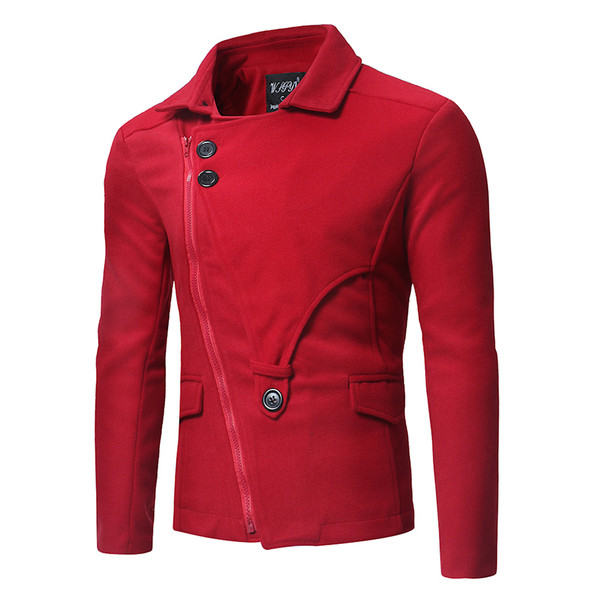 Modern férfi kabát három színben