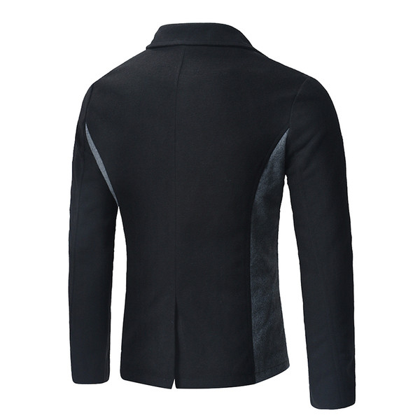 Modern férfi kabát három színben