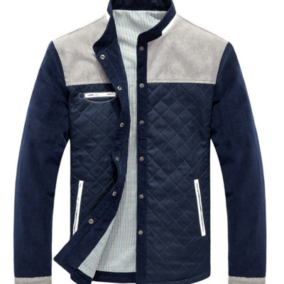 Jachetă bărbătească stilată cu nasturi în două culori