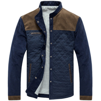Jachetă bărbătească stilată cu nasturi în două culori
