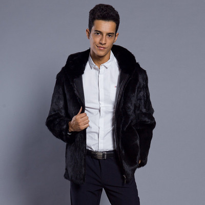 Elegáns férfi kabát fekete színben