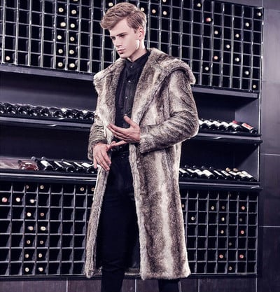 Palton lung de iarnă pentru bărbați