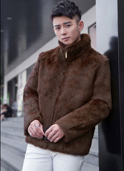 Jelenlegi férfi kabát rövid modell fekete és barna színben