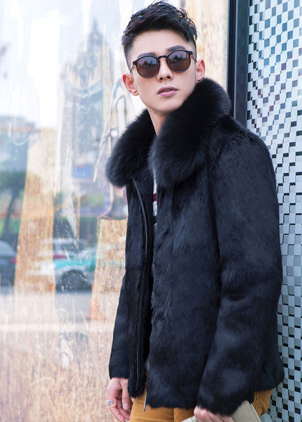 Jelenlegi férfi kabát rövid modell fekete és barna színben