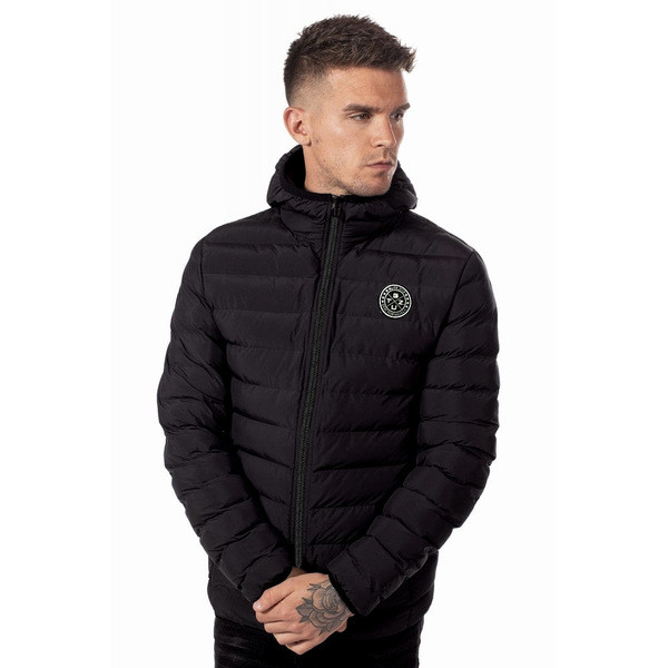 Modern férfi kabát kapucnival, két színben