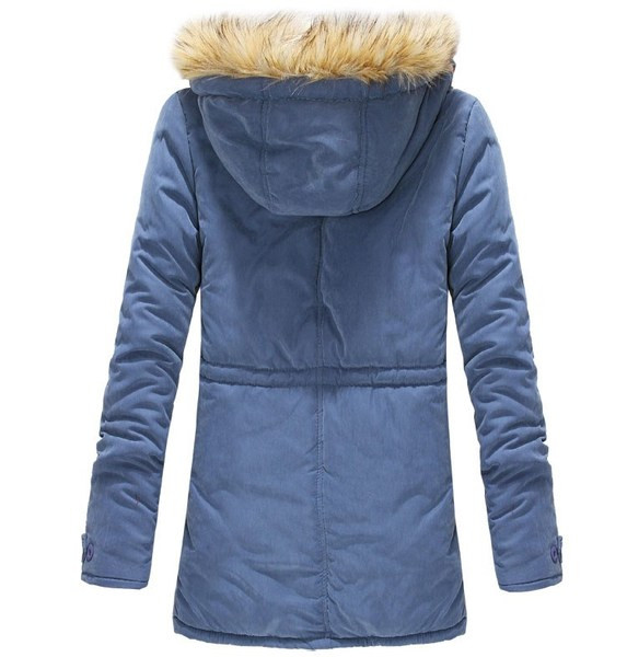 Hétköznapi férfi téli kabát puha béléssel és pehely kapucnival több színben