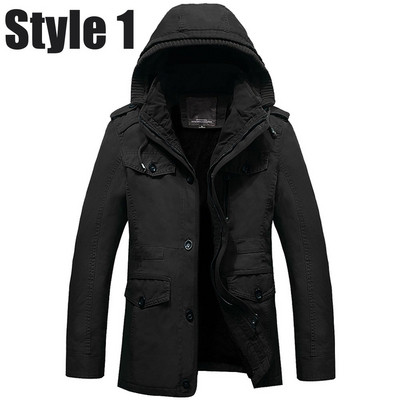 Χειμερινό μπουφάν με μαλακή επένδυση σε τρία χρώματα - δύο μοντέλα