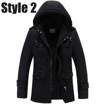 Χειμερινό μπουφάν με μαλακή επένδυση σε τρία χρώματα - δύο μοντέλα