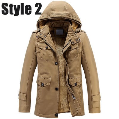 Χειμερινό μπουφάν με μαλακή επένδυση σε τρία χρώματα - δύο μοντέλα