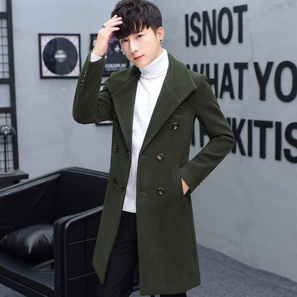 Elegáns férfi hosszú kabát zsebekkel több színben