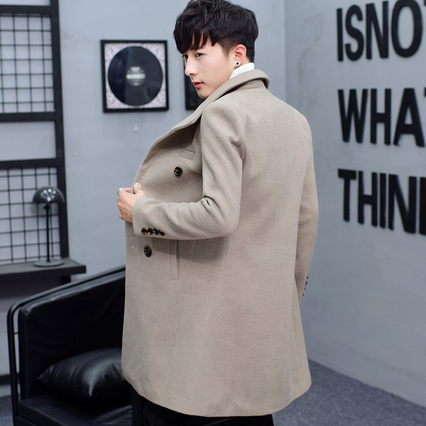 Elegáns férfi hosszú kabát zsebekkel több színben