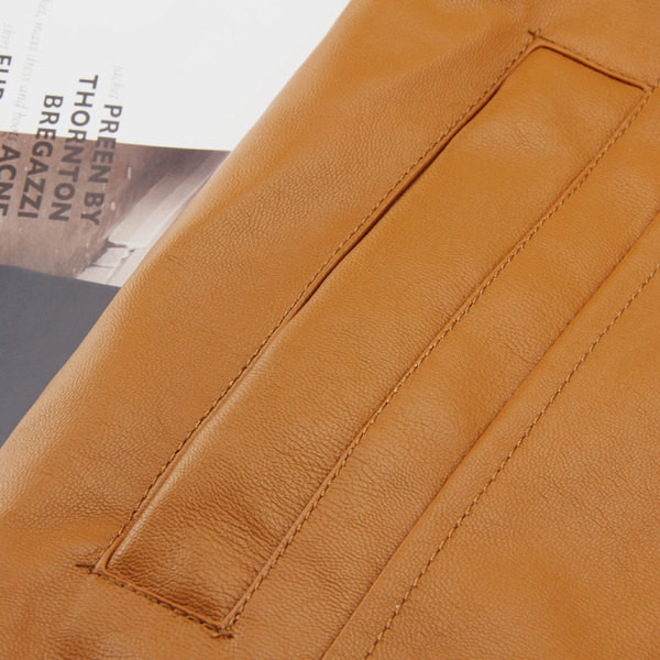 Öko bőrből készült férfi alkalmi kabát puha béléssel és kapucnival, három színben