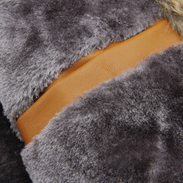 Öko bőrből készült férfi alkalmi kabát puha béléssel és kapucnival, három színben