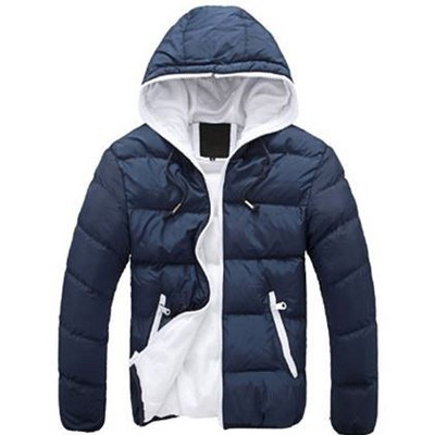 Зимно мъжко яке с качулка в пет цвята