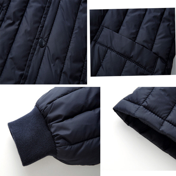 Férfi dzseki zsebekkel és O-alakú gallérral, két színben