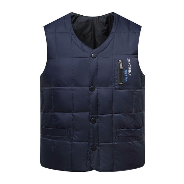 Alkalmi férfi mellény V-alakú gallérral, három színben