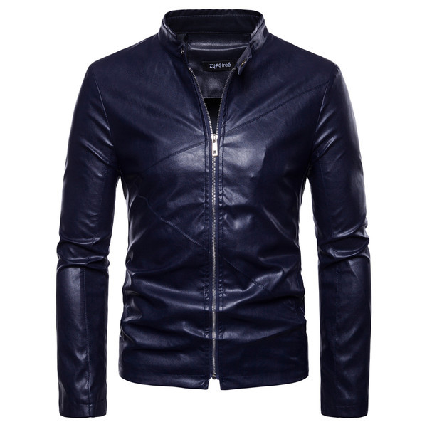 Семпло мъжко кожено яке в три цвята