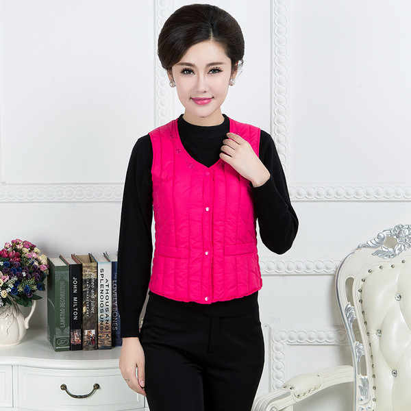 Női alkalmi mellény több színben hímzéssel és zsebekkel